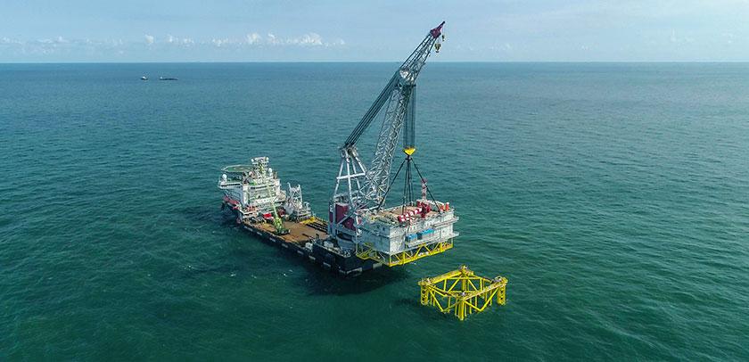 East Anglia ONE Offshore Substation Installed - ScottishPower