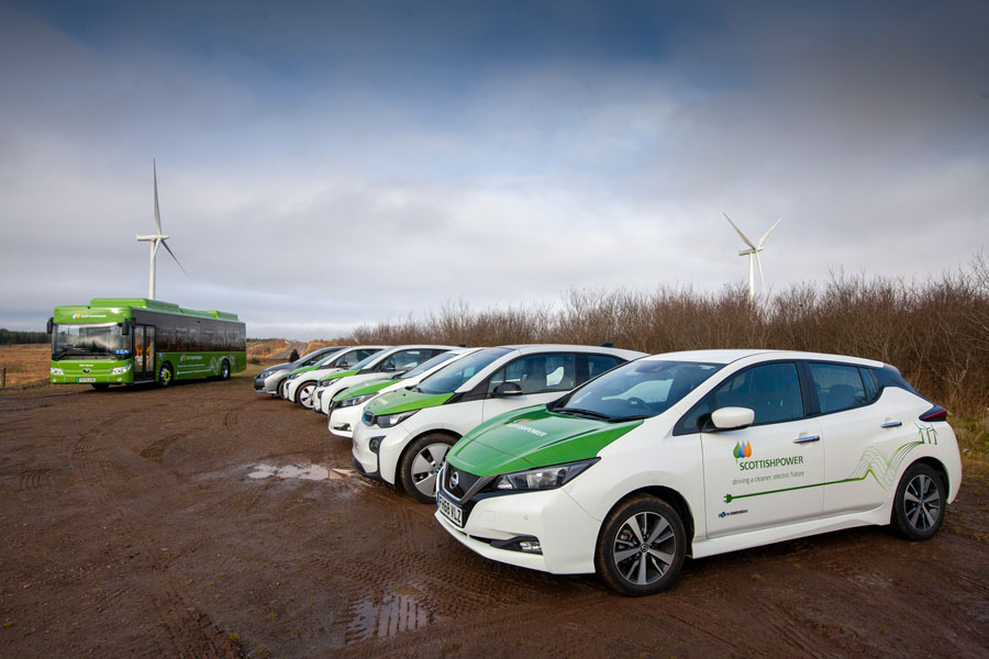 Fleet of ScottishPower Electric Vehicles 