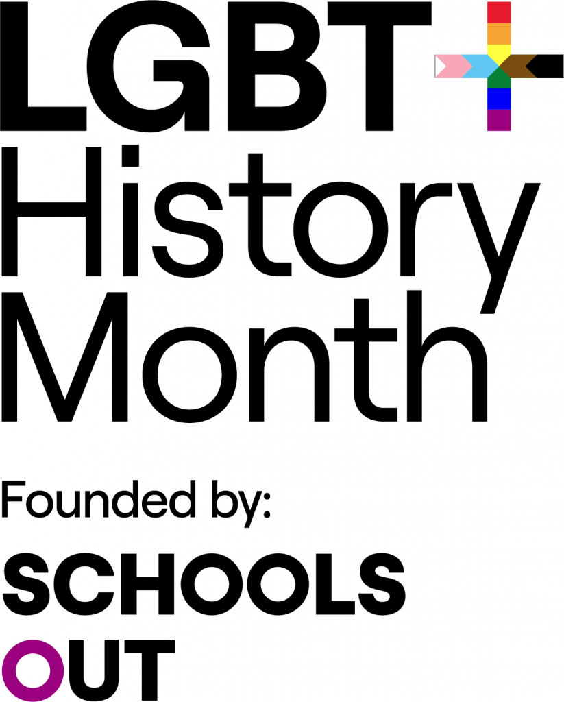 LGBT+ 2023 History Month Founded by Schools Out Logo