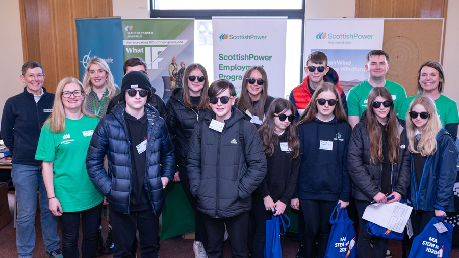 Students at MAK STEM learn about ways to get involved in STEM careers with help from ScottishPowerRenewables Machairwind team