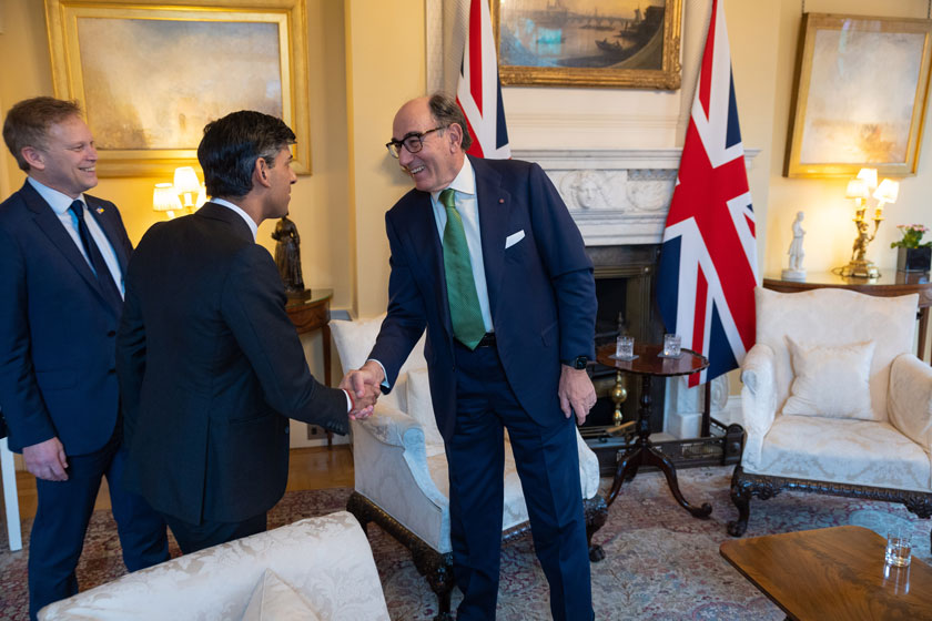 Igniacio Galan visits the UK PM