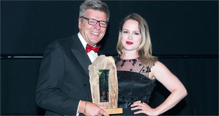 Business Company of the Year winners - ScottishPower Foundation – presented by Kimberley Nixon, actress from Cranford