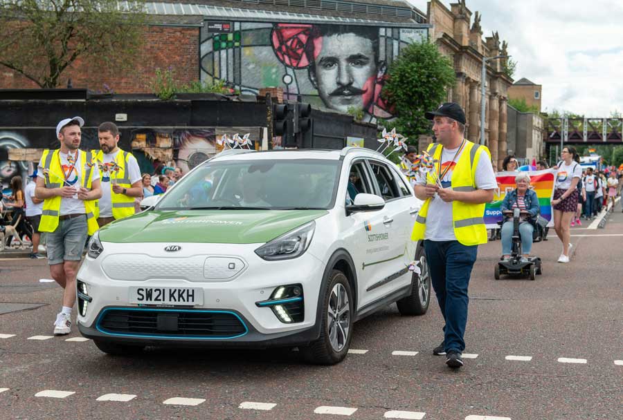 ScottishPower In-Fuse take part in the 2023 pride rally